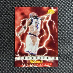 1995-96 Skybox Premium Electrified Chris Webber #298 Washington Bullets